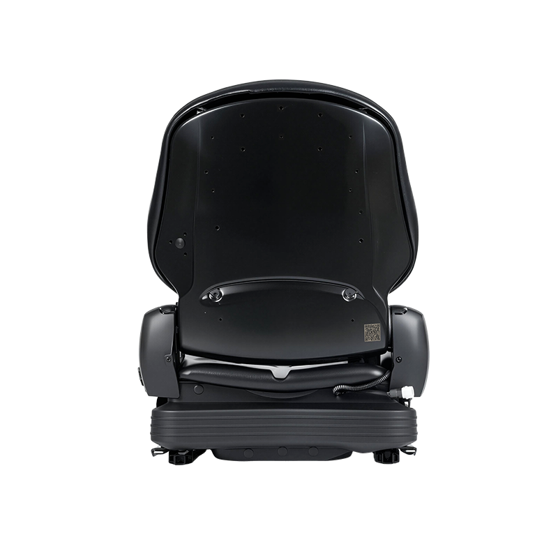 Nízkoprofilové vinylové náhradné sedadlo BF16 s mechanickým odpružením pre vysokozdvižný vozík na manipuláciu s materiálom – čierne s EN13490 IT1+IT2