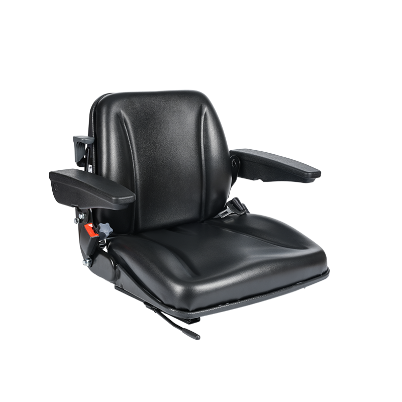 BF8-4 Odolné mechanické skladacie poľnohospodárske sedadlo pre poľnohospodárske vysokozdvižné vozíky s nastavením hmotnosti 