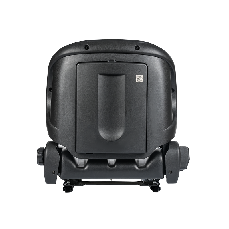 Univerzálne ploché sedadlo BF2-2 pre letiskové traktory so sklonom 60°, zaťahovacím bezpečnostným pásom a schránkou na dokumenty