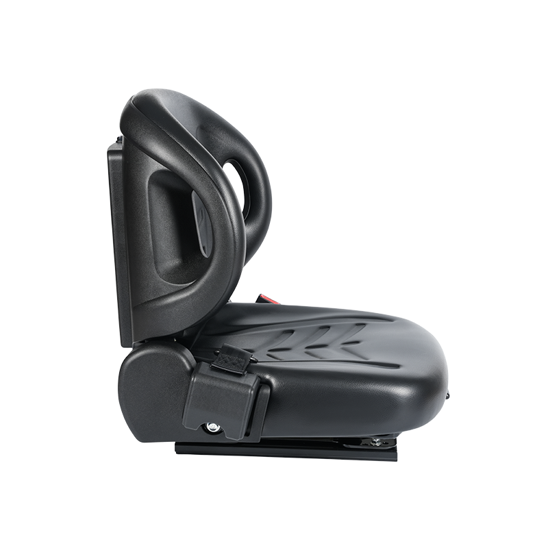 Univerzálne ploché sedadlo BF2-2 pre letiskové traktory so sklonom 60°, zaťahovacím bezpečnostným pásom a schránkou na dokumenty