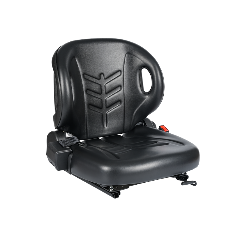 Univerzálne ploché sedadlo BF2-2 pre letiskové traktory so sklonom 60°, zaťahovacím bezpečnostným pásom a schránkou na dokumenty